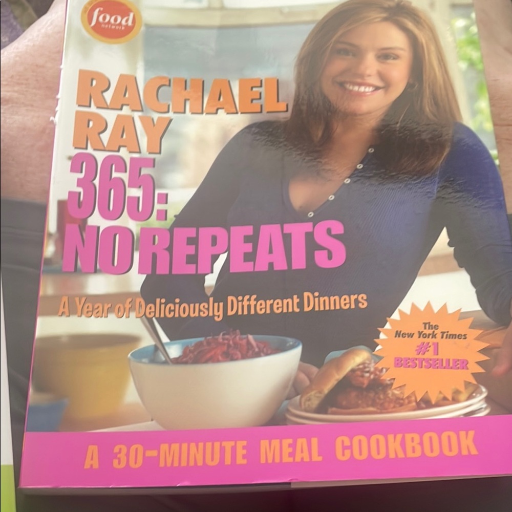 Rachael Ray Pink and Orange Kitchen Cookbooks